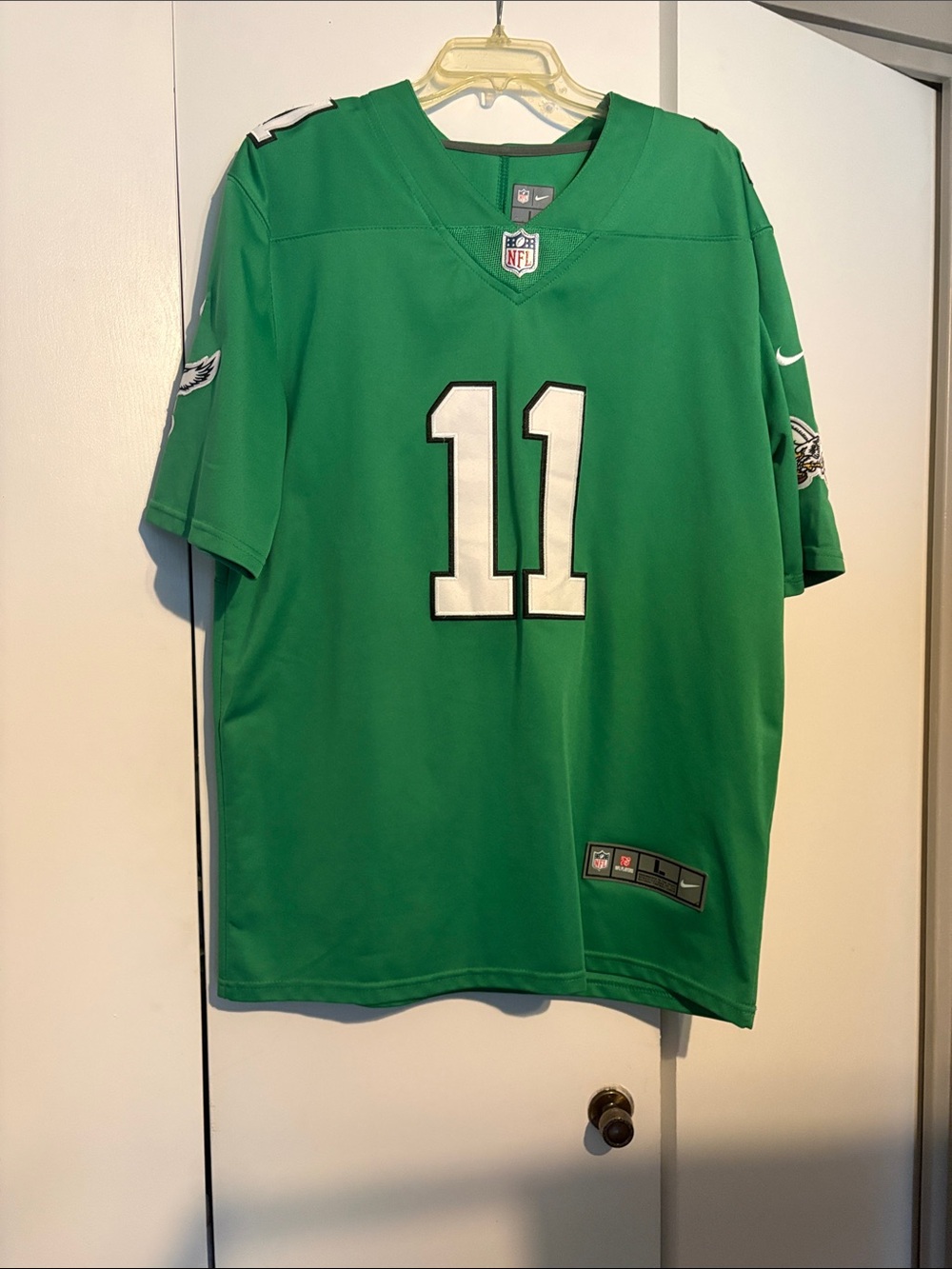Nike Green Philadelphia Eagles #11 Jersey- AJ Brown